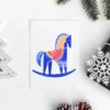 Postkarte "Schaukelpferd"
