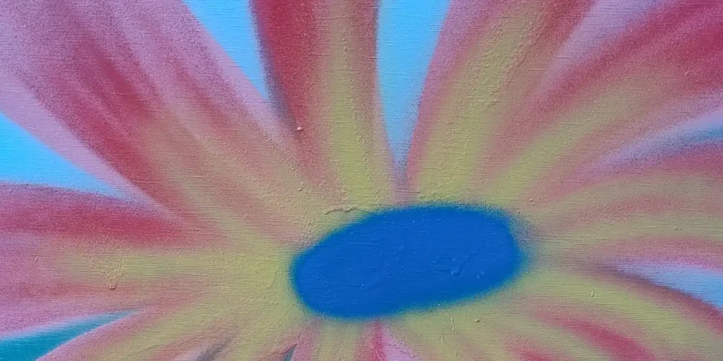 Detailaufnahme einer fast fertigen Blüte.