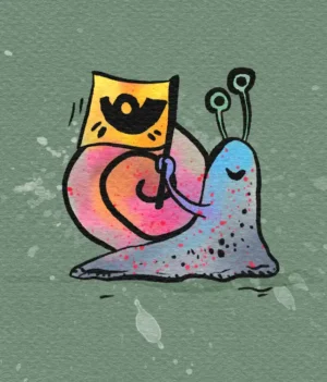 Schneckenpost-Illustration
